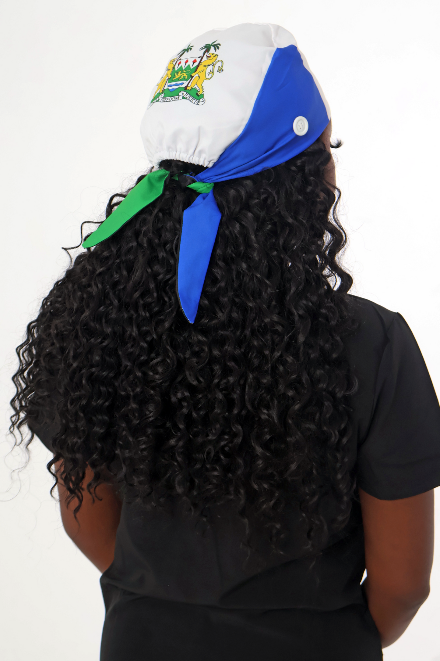 Sierra Leone Flag Scrub Cap