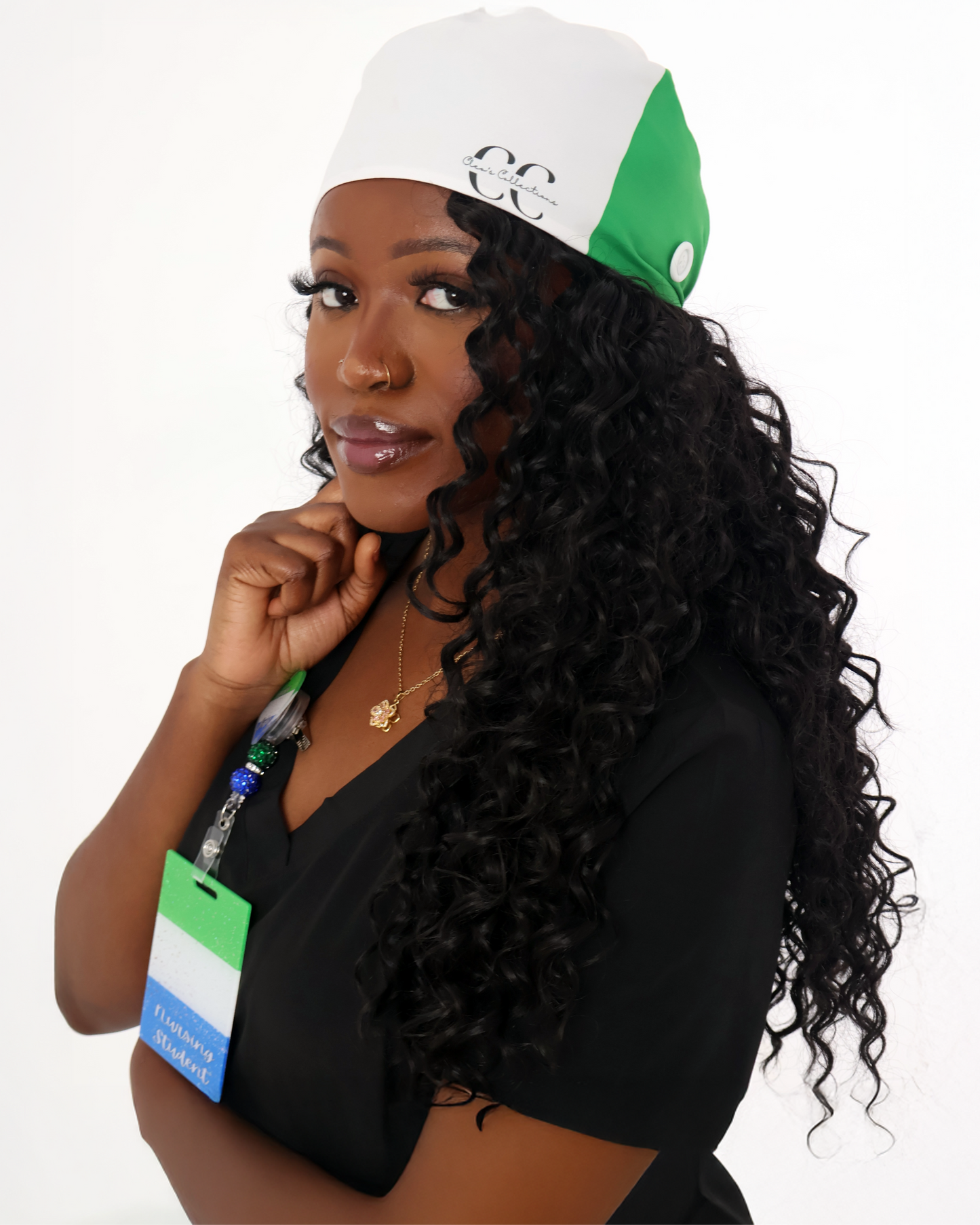 Sierra Leone Flag Scrub Cap