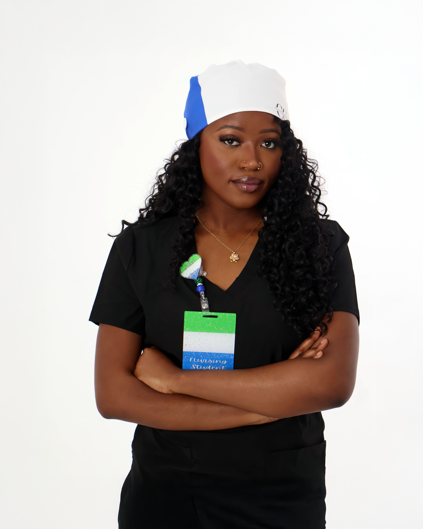Sierra Leone Flag Scrub Cap